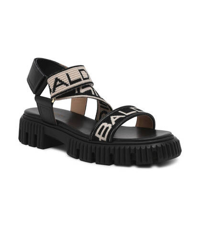 Кожаные босоножки Baldinini - черный(D4E251P1KNIT)