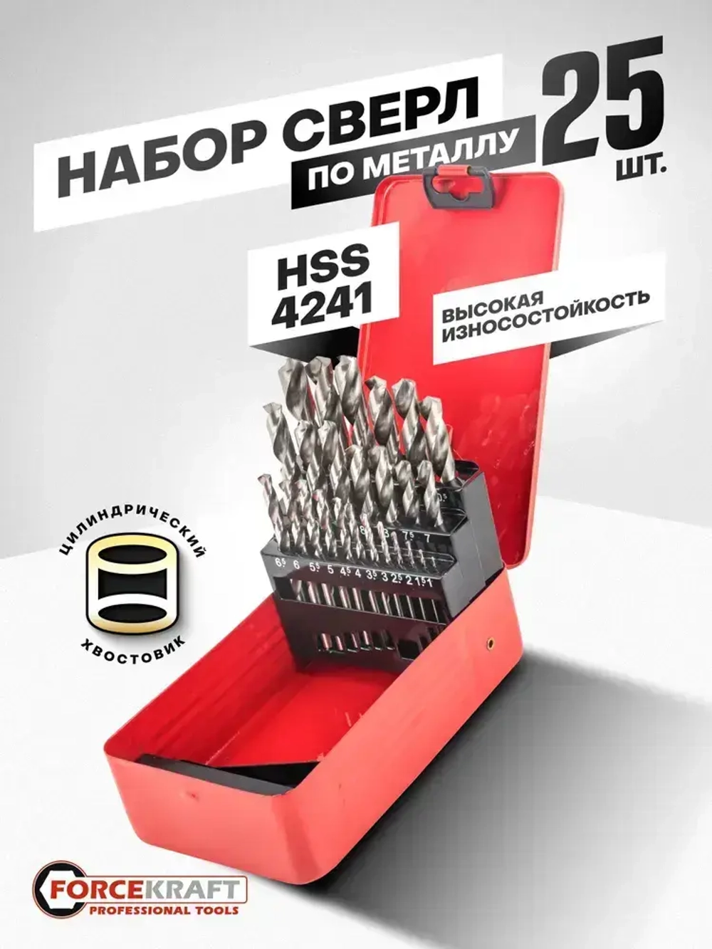Набор сверл по металлу HSS 4241
