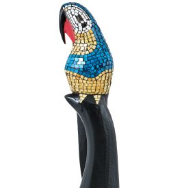 Decor and Gift 23-003-01 Статуэтка «Попугай» дерево+стекл.мозаика 60 см