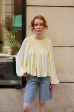 БЛУЗА ВОЗДУШНАЯ СО СКЛАДКАМИ