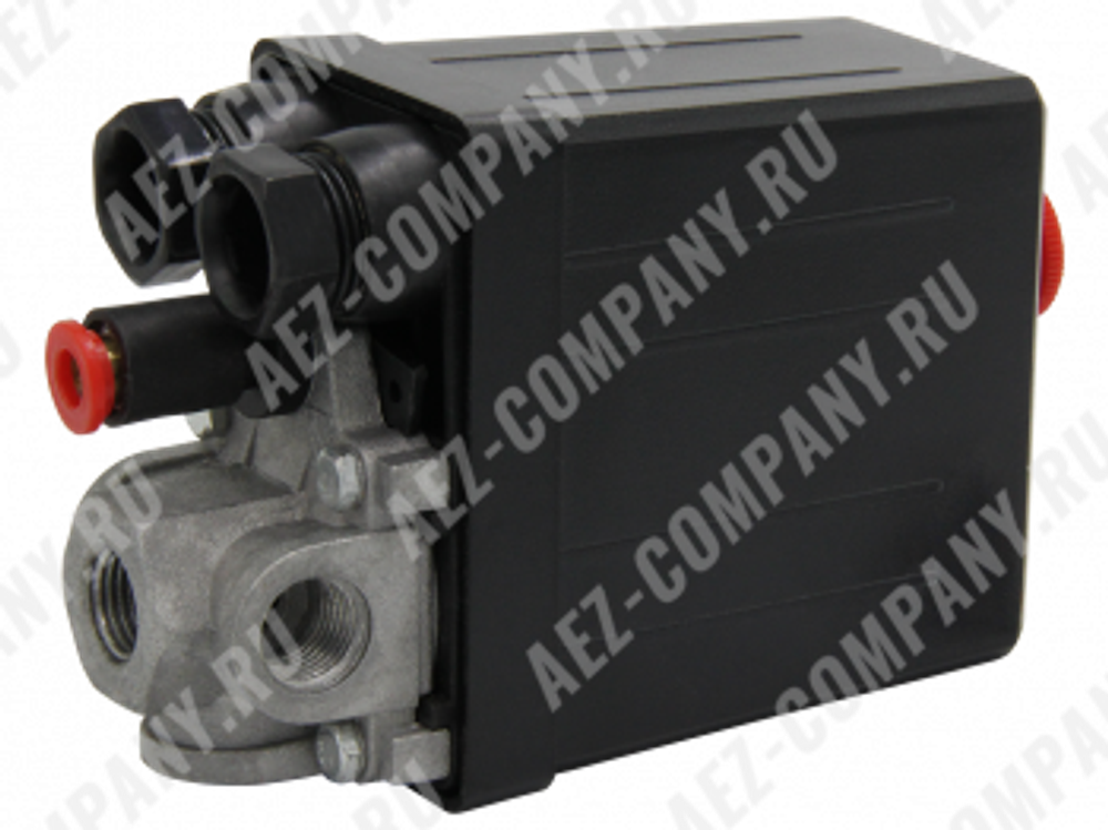 Автоматика компрессора с рег. давления (220-В, 1-вх:1/2", 3-вых:1/4", Fubag) [AEZ]