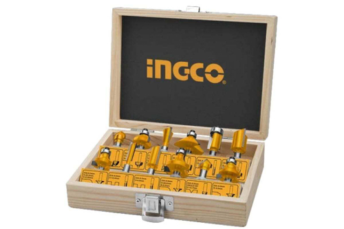 Набор фрез (12 шт; хв-к 6 мм) INGCO AKRT1201