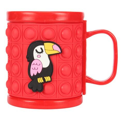 Кружка детская 10 см 10х8 см материал PVC, 6 видов микс, с-30947