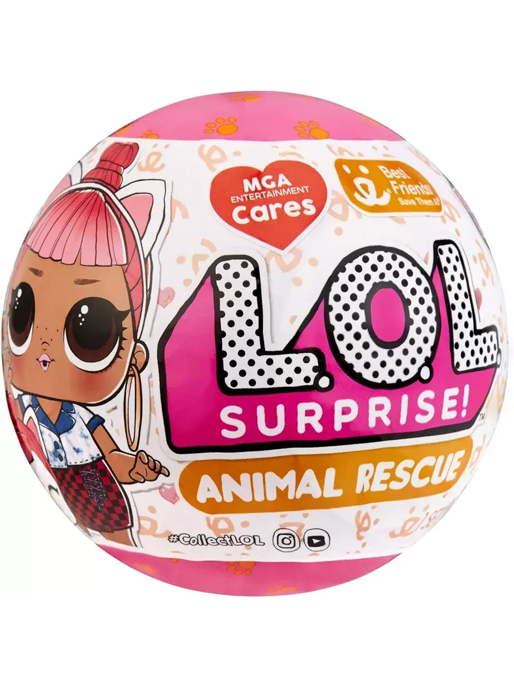Кукла Лол шар MGA Cares: Animal Rescue