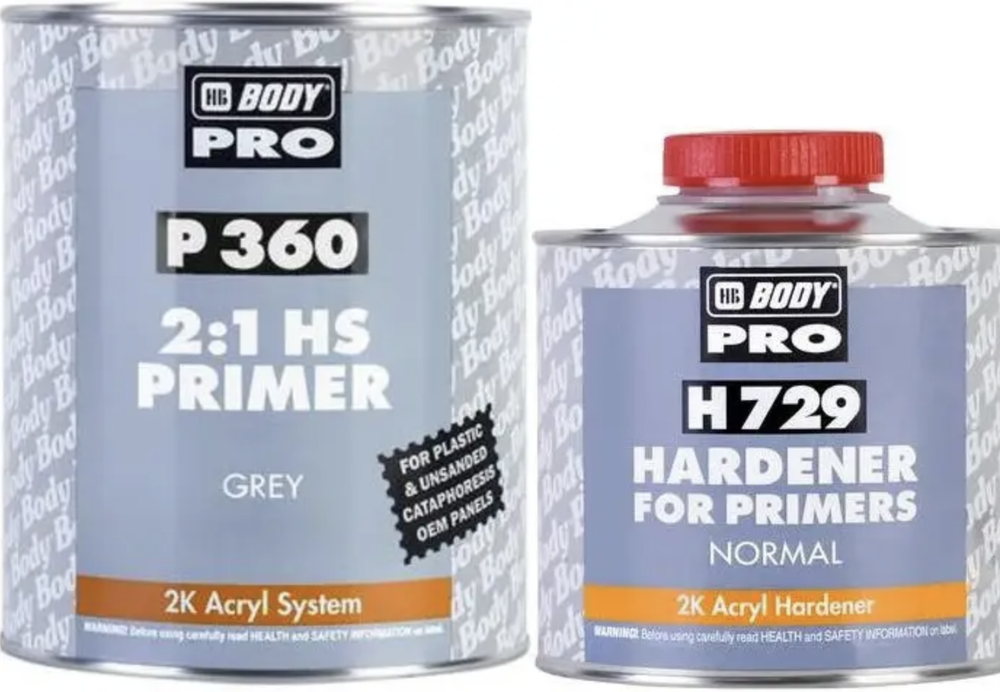 BODY 360 HS 2К Грунт-наполнитель (1л+0,5л) (P360.H729) серый