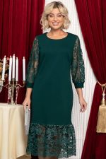 Платье с кружевом Властилина (зеленое) П14732-48М LT Collection