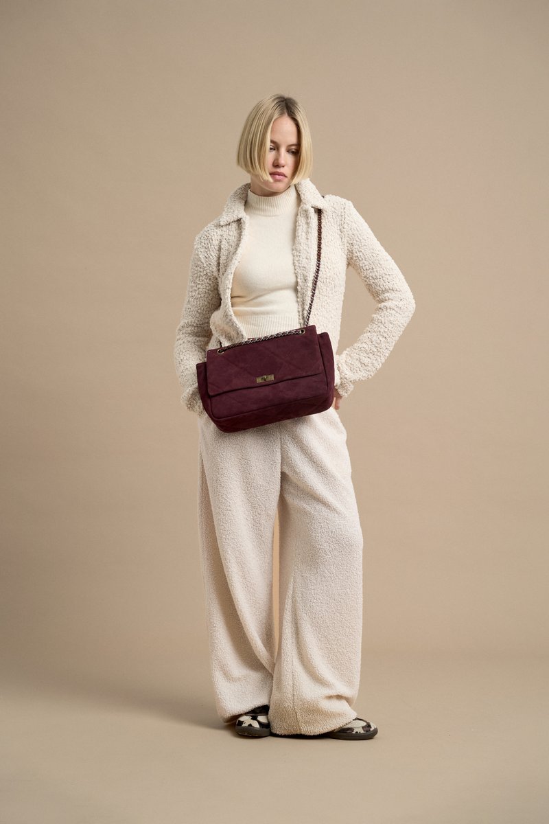 KELLY M марсала из замши