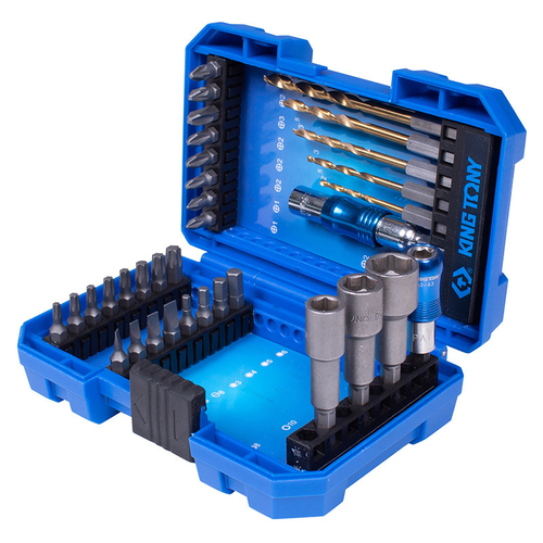 KING TONY (1035MR) Набор для шуруповерта, 35 предметов