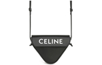 CELINE Cow Leather Shoulder Bag, Crossbody Bag Regular Women"s Black