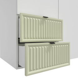 Шкаф для одежды, шкаф белый,зеленый, Окленд 79-655Ф