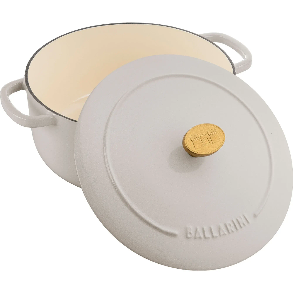 Ballarini Чугунный кастрюля Bellamonte 20 см 2,6 л слоновая кость круглый