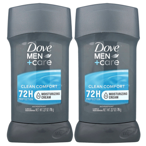 Dove, Men + Care, дезодорант-антиперспирант, комфорт, 2 шт. В упаковке, 76 г (2,7 унции)