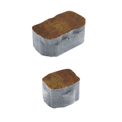 Тротуарная плитка Арена - Листопад гранит Осень, комплект из 2 видов плит