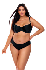 Элегантный раздельный купальник с чашками на тонком поролоне (Размер: 85G/42) (Цвет: черный)