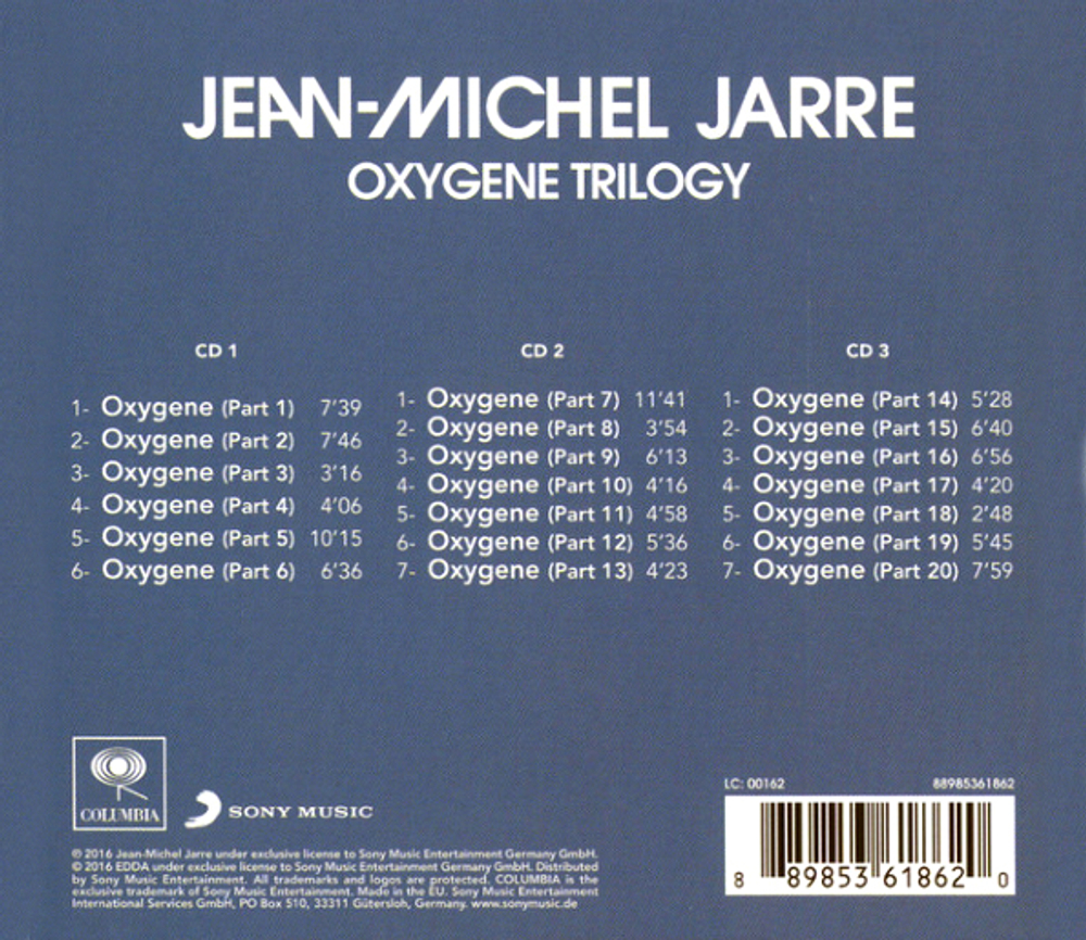 Jean-Michel Jarre / Oxygene Trilogy (3CD)