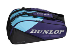 Сумка теннисная Dunlop D TAX FX Performance 12 RKT Termo - violet/black/cyan