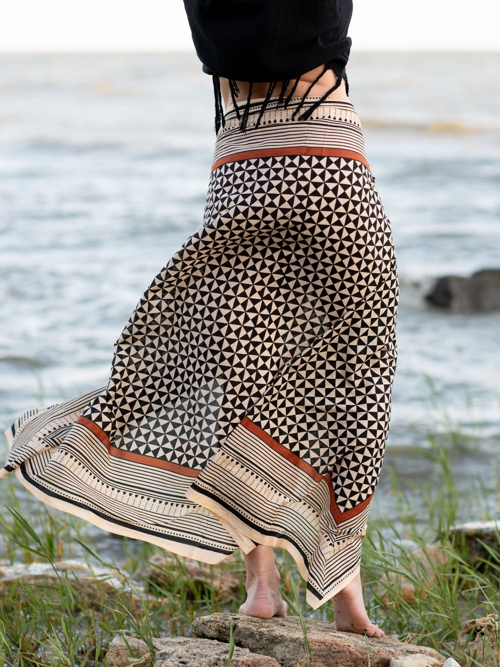 Легкий шарф-платок