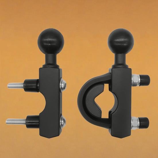 Держатель боковой на руль или бачок типоразмер B шар 1 дюйм алюминий