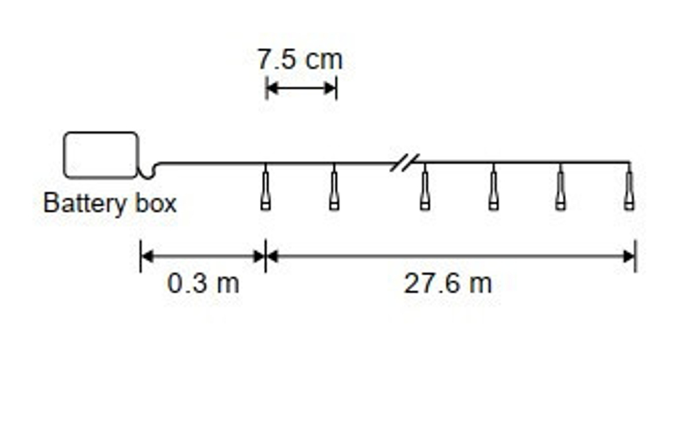 Гирлянда String light теплый свет 368 LED Luca Lighting