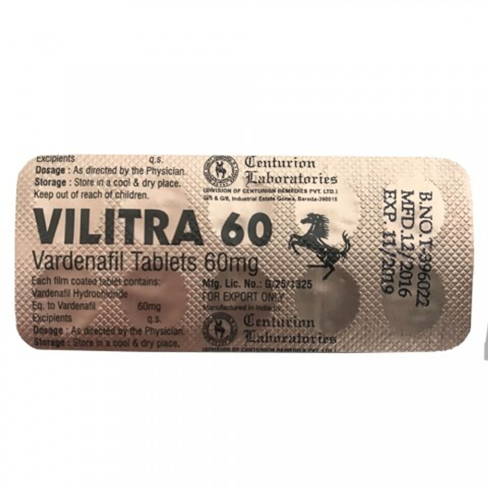 Препарат для усиления потенции и продления полового акта Vilitra 60 mg (10 шт.)