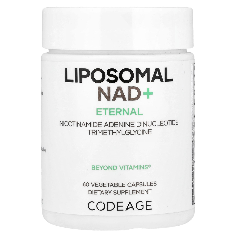 Codeage, Eternal, липосомальный НАД+, 60 растительных капсул