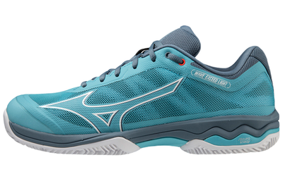 Мужские кроссовки теннисные Mizuno Wave Exceed Light CC - maui blue/white/china blue