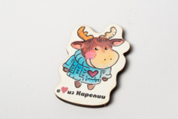 Магниты деревянные «Тёплая Карелия»