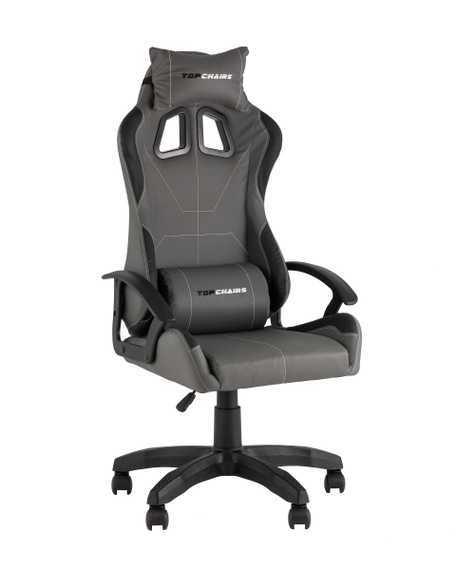 Кресло спортивное TopChairs Wyvern серо-черный