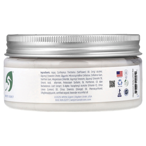 White Egret, лосьон для тела с магнием, лаванда, 237 мл (8 жидк. унций)