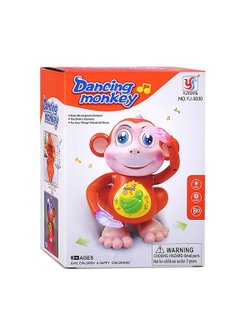 Игрушка детская Обезьянка со звуком и светом (YJ-3030)