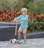 Самокат Globber Junior Foldable Lights Ecologic оранжевый