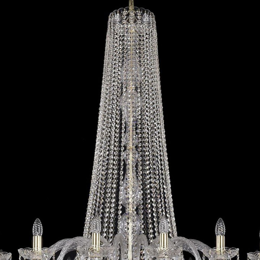 Подвесная люстра Bohemia Ivele Crystal 1402 1402/20/530/h-164/G