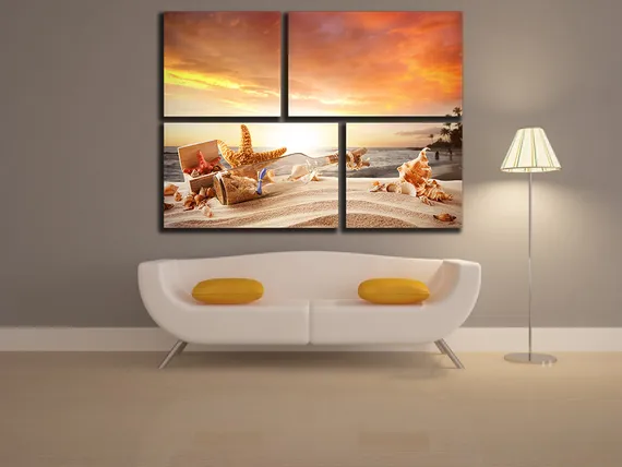 Модульная картина "Морское послание"