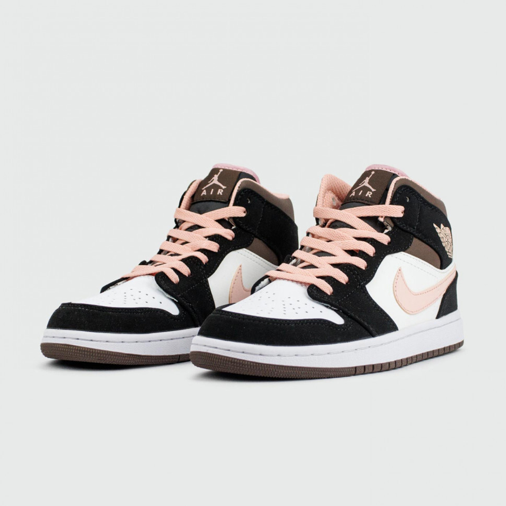 кроссовки Air Jordan 1 Mid Peach Mocha Wmns