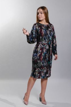 Трикотажное платье 2445оп, Мозаика #159М052445оп