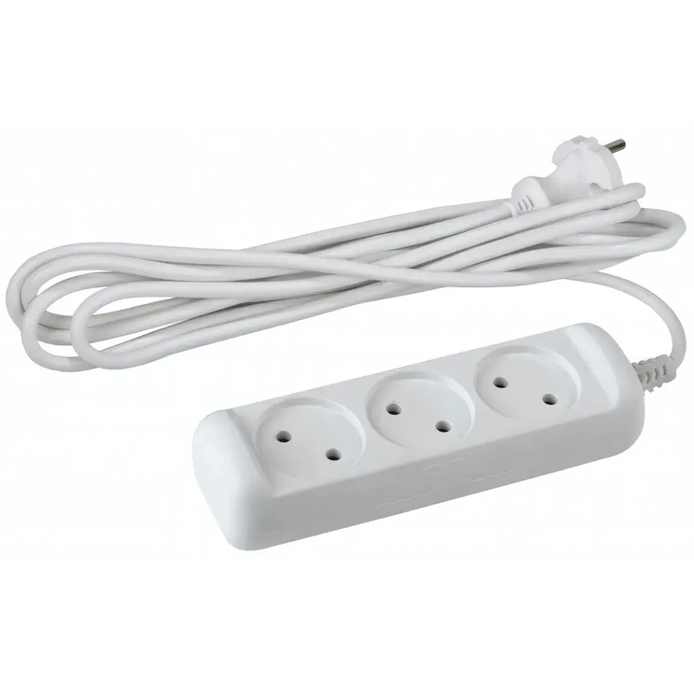 Удлинитель Эра 7 метров 3 гнезда заземления ПВС 2200Вт 2x1мм² (12)