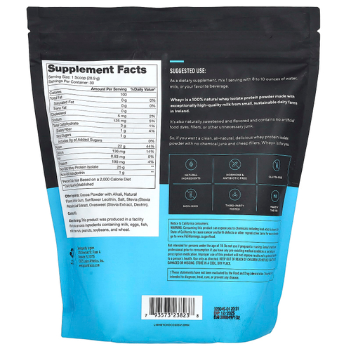 Legion Athletics, Whey +, порошок из сывороточного протеина, голландский шоколад, 867 г (1,91 фунта)