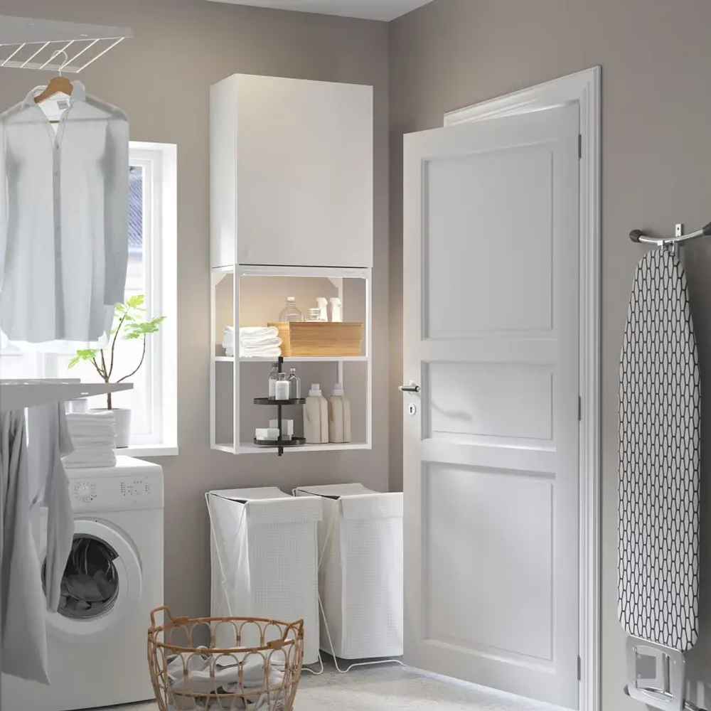 Навесной шкаф - ENHET IKEA/ ЭНХЕТ ИКЕА,   60x32x150 см, белый
