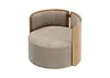 Кресло крутящееся Lagom 800 (бежевый букле, натуральный дуб)