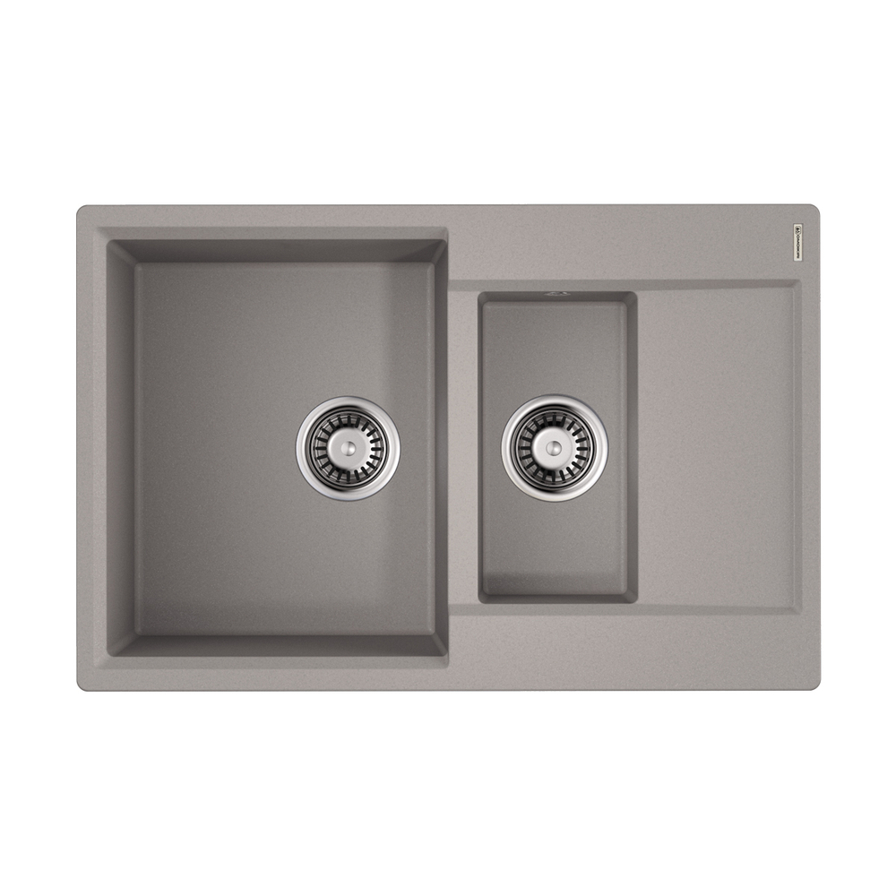 Мойка Daisen 78-2T-GR Tetogranit/leningrad grey