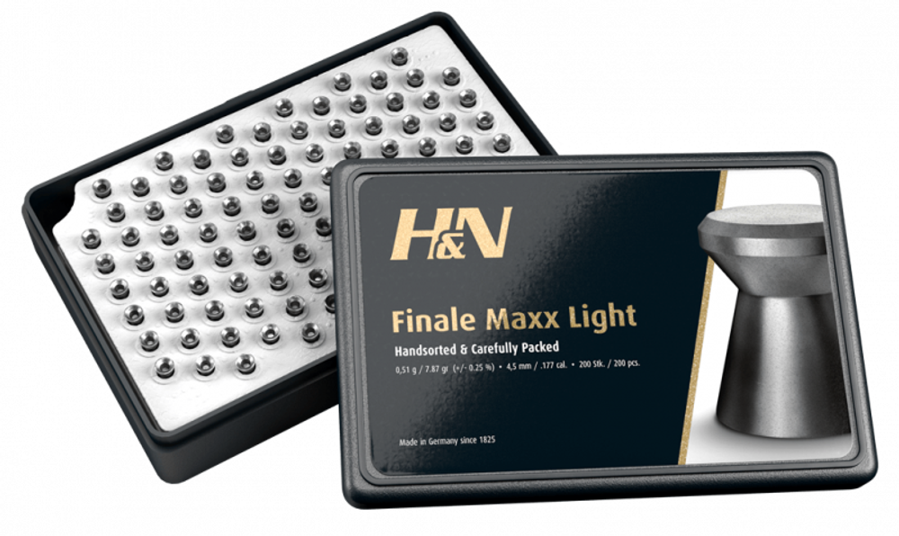 Пульки HN Final Maxx Light кал. 4,5мм, 0,51г (200шт./бан.) (18шт./уп.)