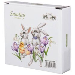САЛАТНИК КВАДРАТНЫЙ LEFARD "SUNDAY" 15,5*15,5*5 СМ (КОР=36ШТ.)