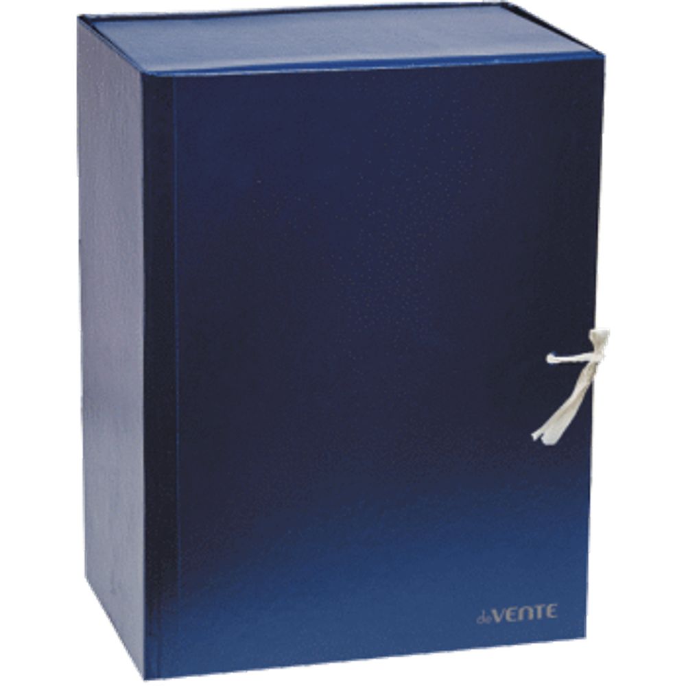 Короб архивный с завязками deVENTE разборный, БВ, 200мм, синий