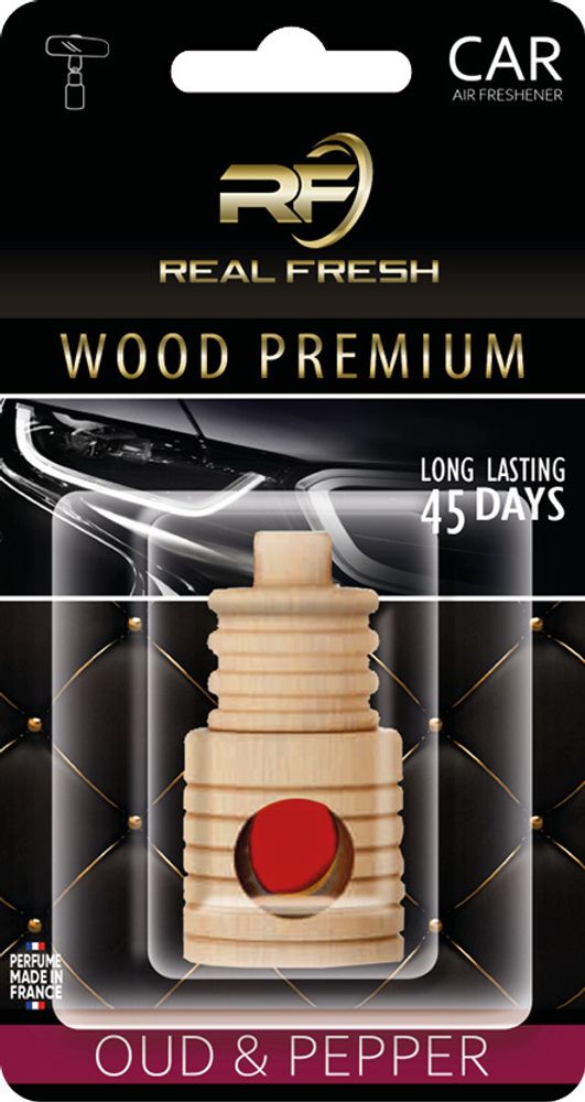 ОСВЕЖИТЕЛЬ ВОЗДУХА &quot;REAL FRESH&quot; WOOD PREMIUM OUD&amp;PAPPER 5ML