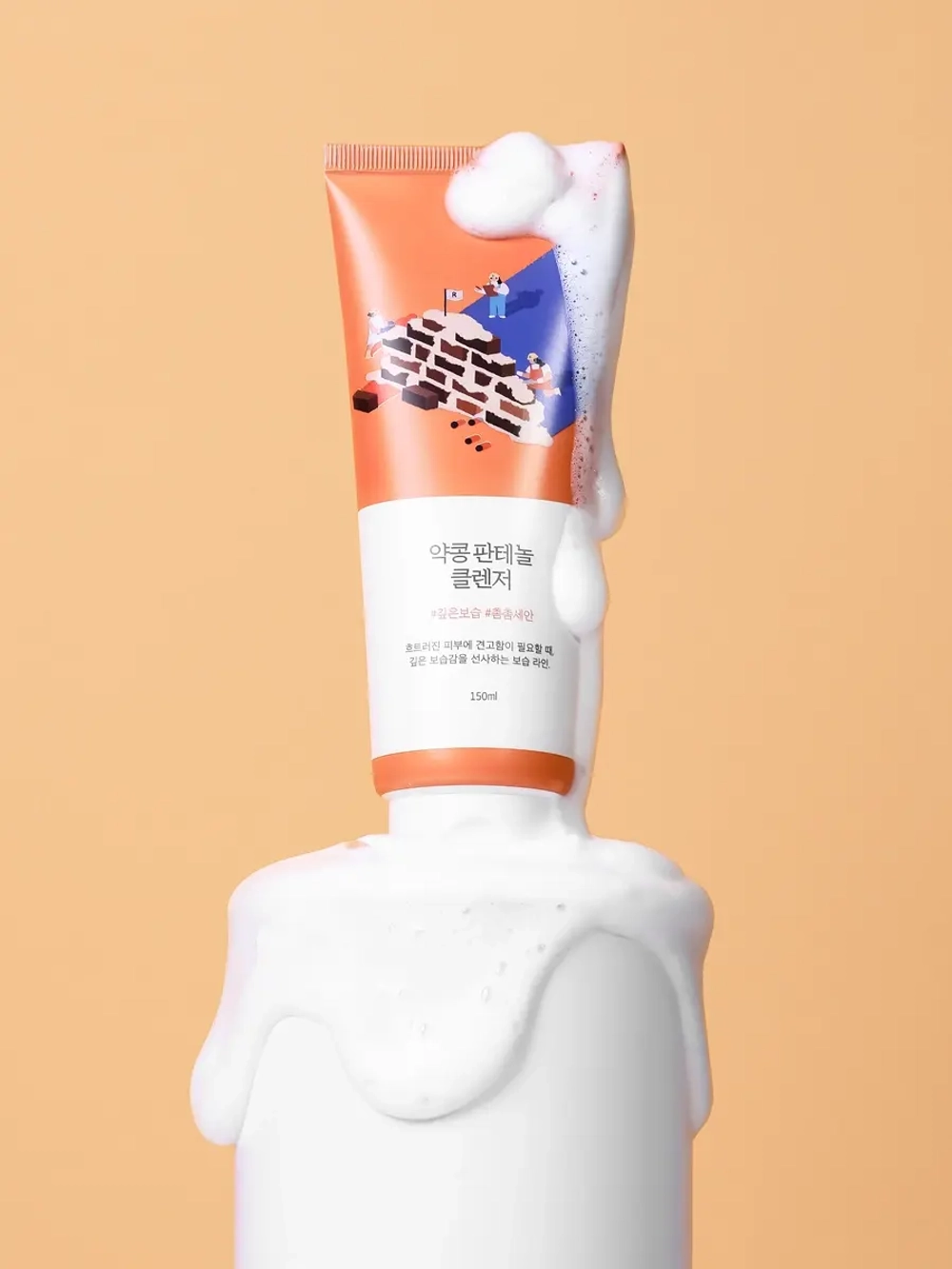 Round Lab Пенка для умывания с чёрной соей и пантенолом Soybean Panthenol Cleanser 150 мл