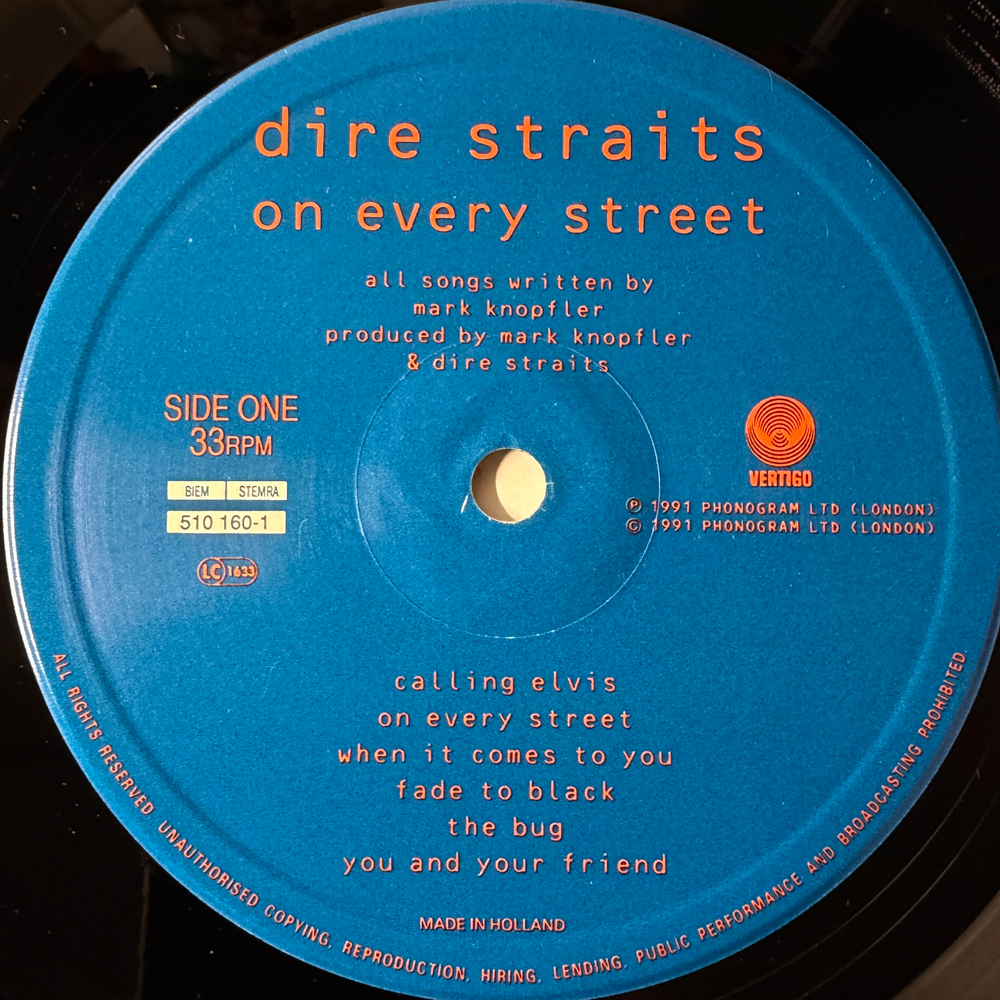 Dire Straits - On Every Street (Голландия 1991г.)