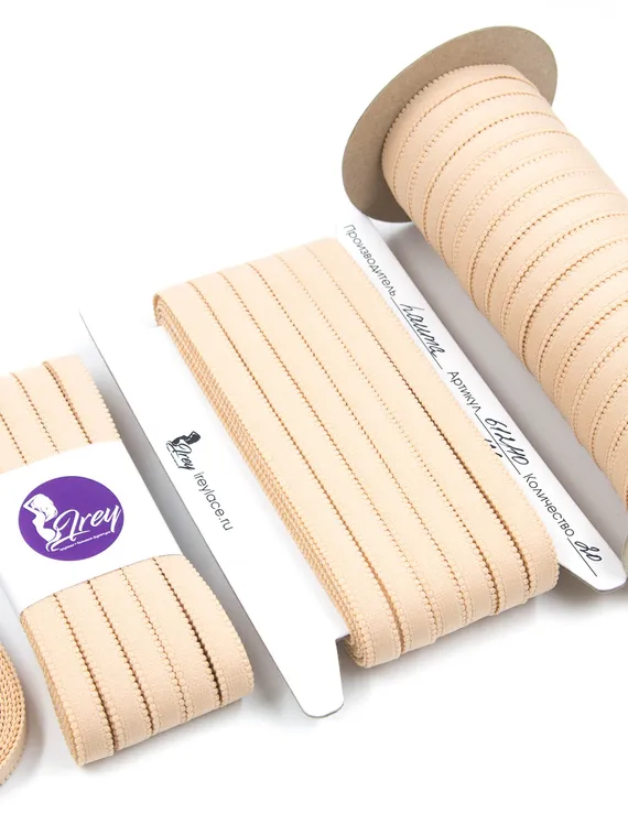 126 612/10 Бретель матовая Lauma 10 мм, телесный 126