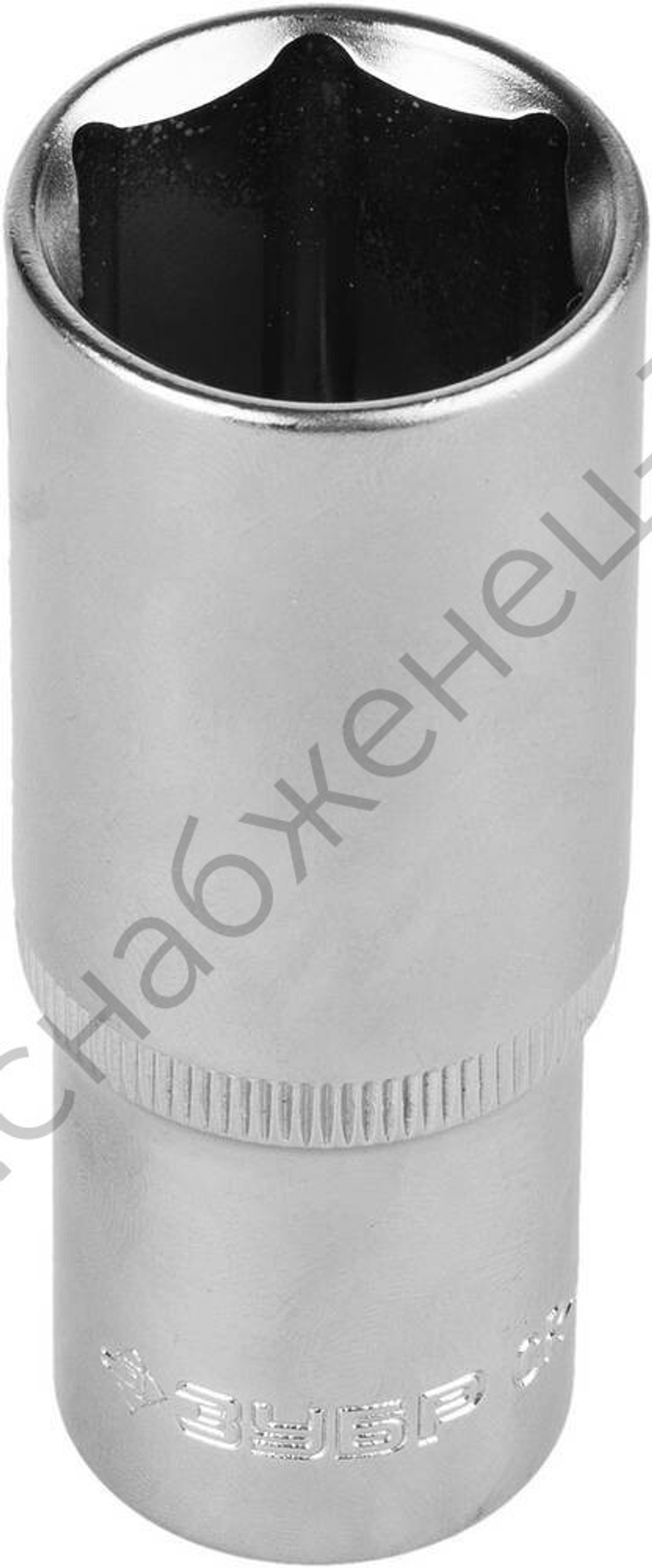 ЗУБР FLANK, 1/2″, 17 мм, удлиненная торцовая головка (27726-17)