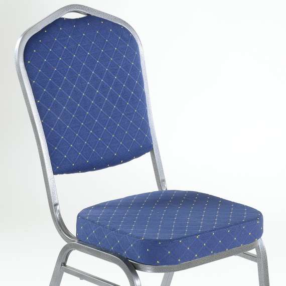 Стул Barneo S-6 банкетный каркас серый, синяя ткань