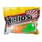 Твистер Helios Credo Double Tail 3,54"/9 см Lime & Orange 5шт. (HS-28-020)